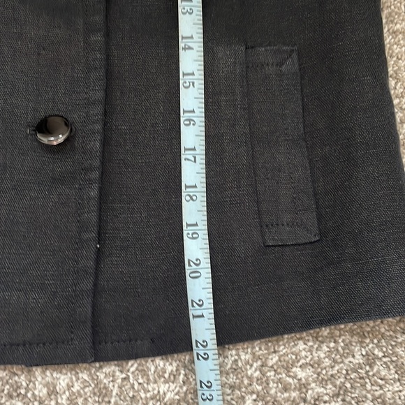 Talbots Black Linen Jacket - Picture 5 of 9